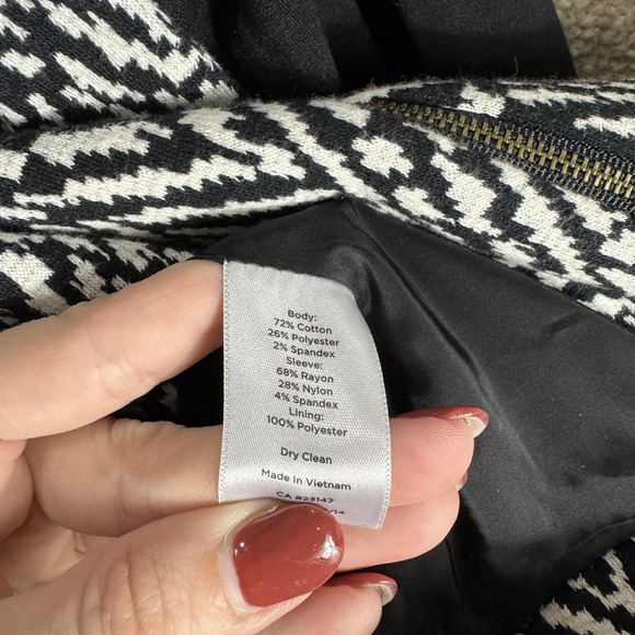 Talbots Jacket Womens 14W Zip Front Textured‎ Knit Pockets Classic Knitwear - Picture 7 of 9